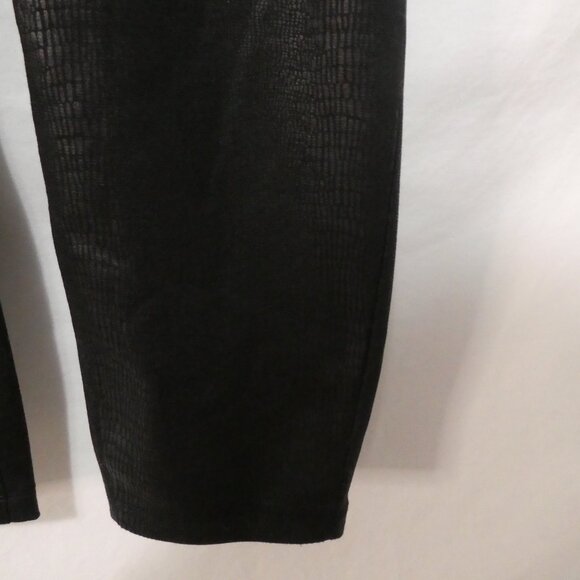 A - ADDITION ELLE | size 14-16 | Snakeskin Texture | Black High-Waist Leggings - Picture 9 of 16